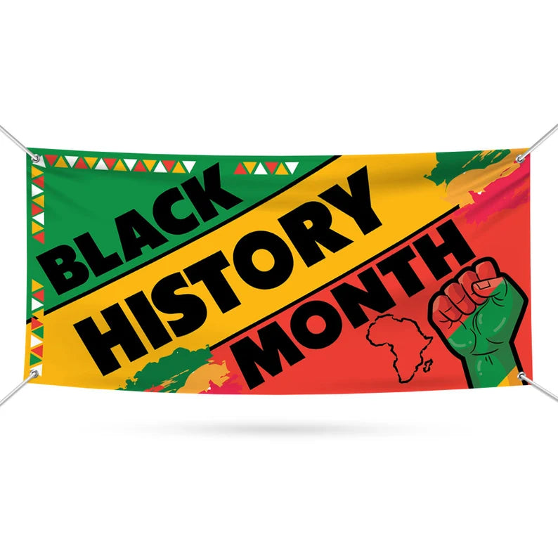Black History Month Banner Sign