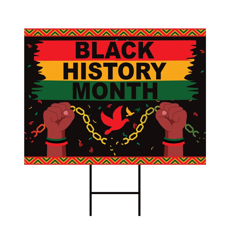 Black History Month Yard Sign