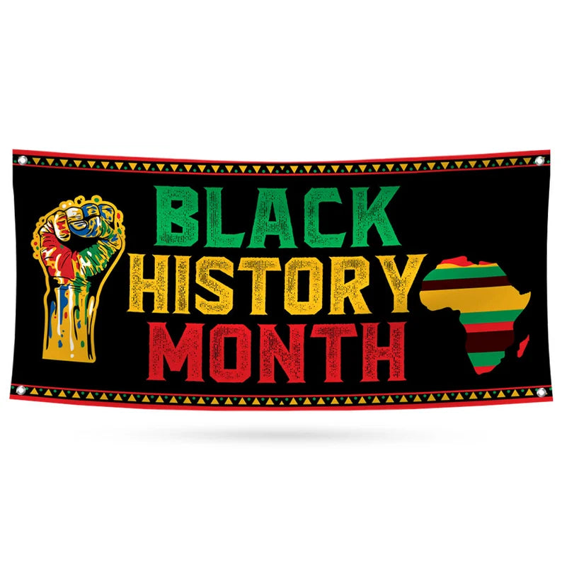 Black History Month Banner Sign