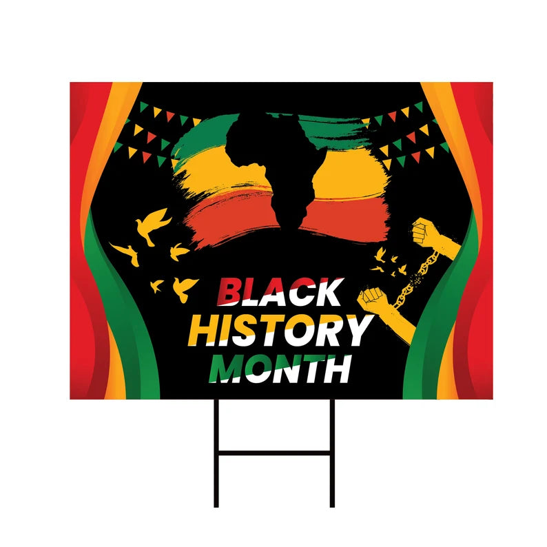 Black History Month Yard Sign