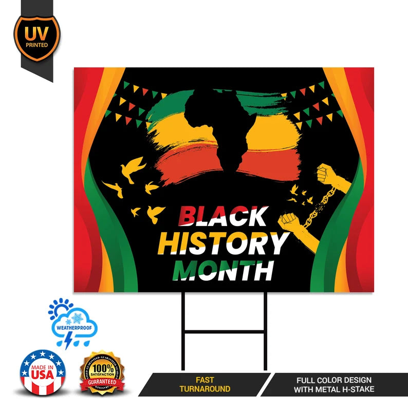 Black History Month Yard Sign