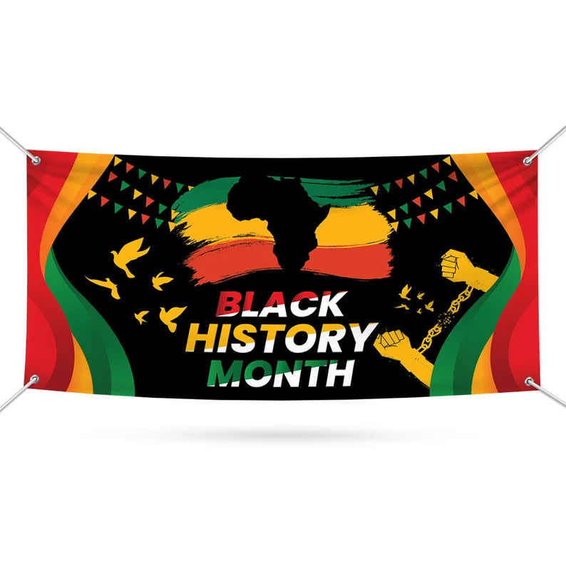 Black History Month Banner Sign