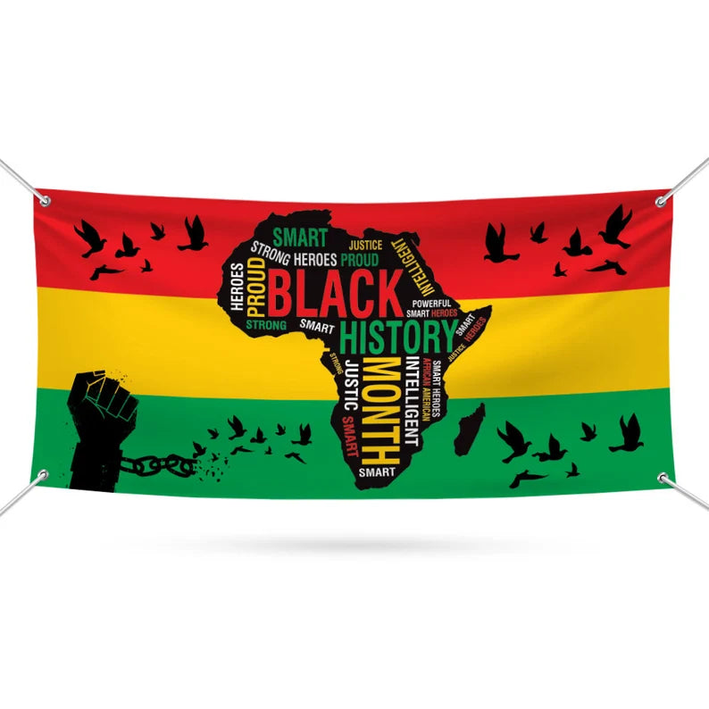 Black History Month Banner Sign