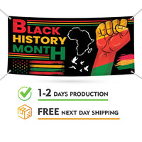 Black History Month Banner Sign