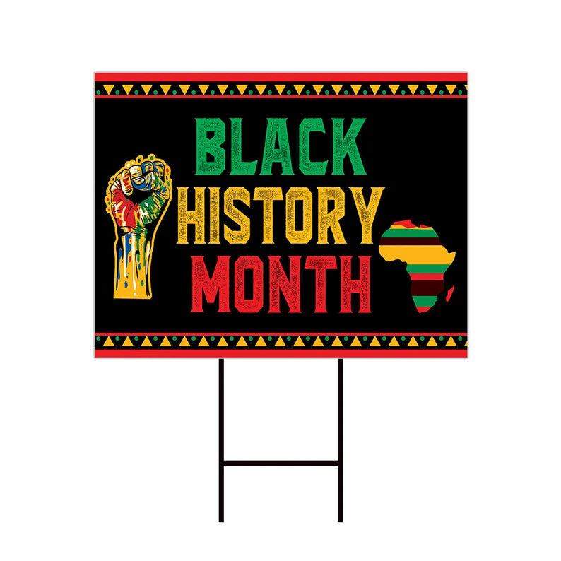 Black History Month Yard Sign