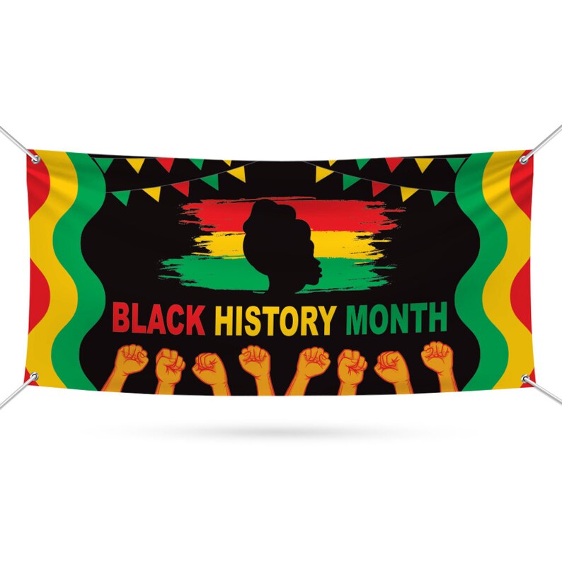Black History Month Banner Sign