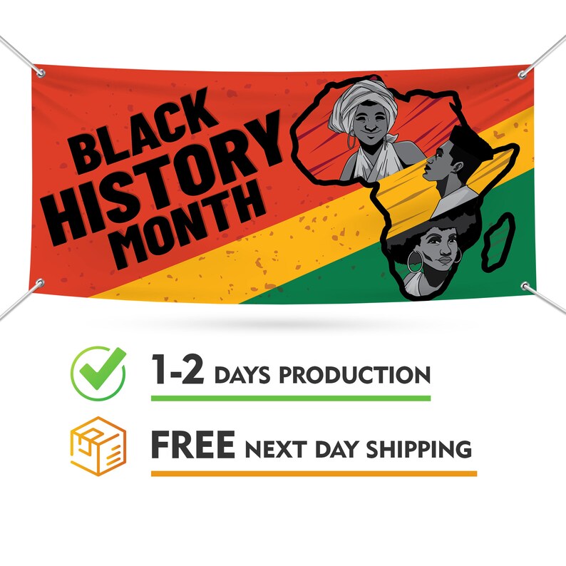 Black History Month Banner Sign