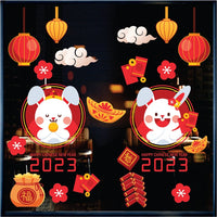 21Pcs Chinese New Year 2023 Window Cling Vinyl Stickers