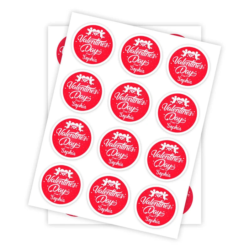 Personalized Valentine's Day Stickers