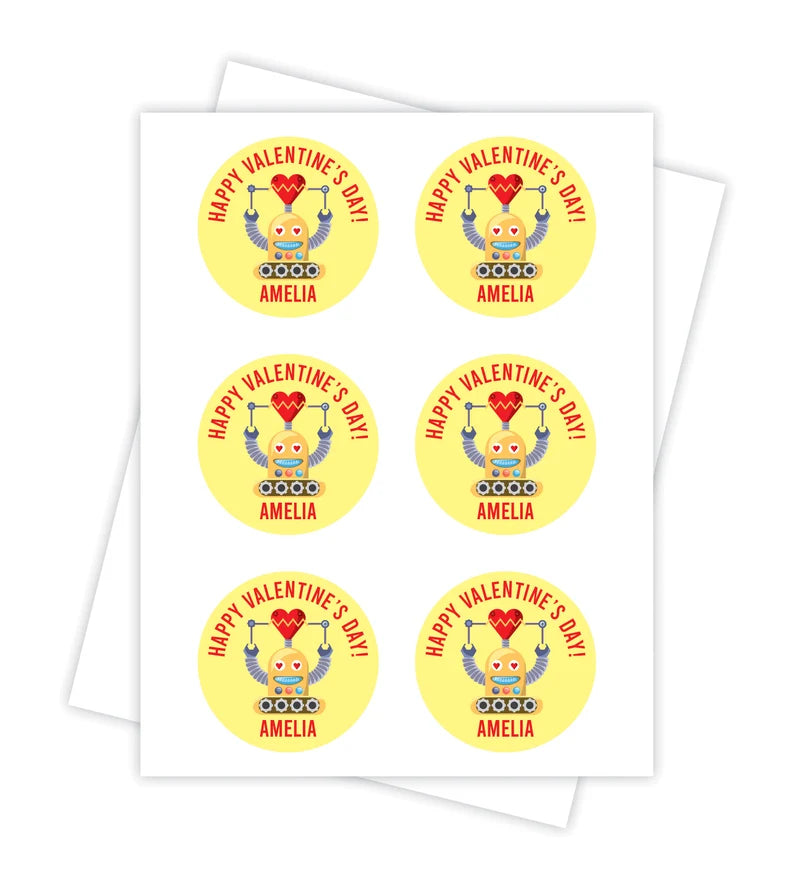 Personalized Valentine's Day Stickers