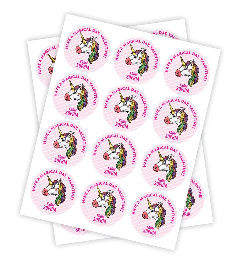 Personalized Valentine's Day Stickers