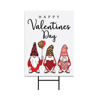 Gnome Valentines Day Yard Sign