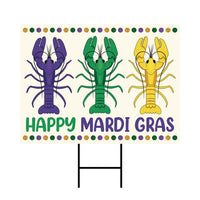 Mardi Gras Yard Sign