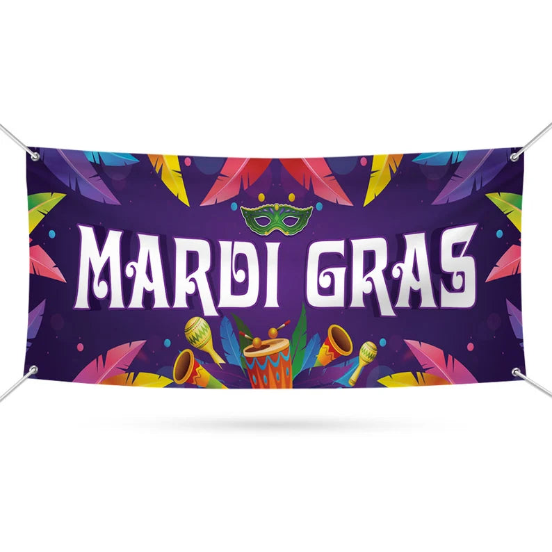 Mardi Gras Banner Sign