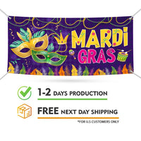 Mardi Gras Banner Sign