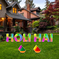 Happiness Holi Hai Yard Sign Cutout