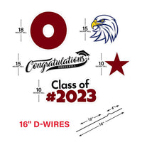 Personalized Graduation Yard Sign Letters