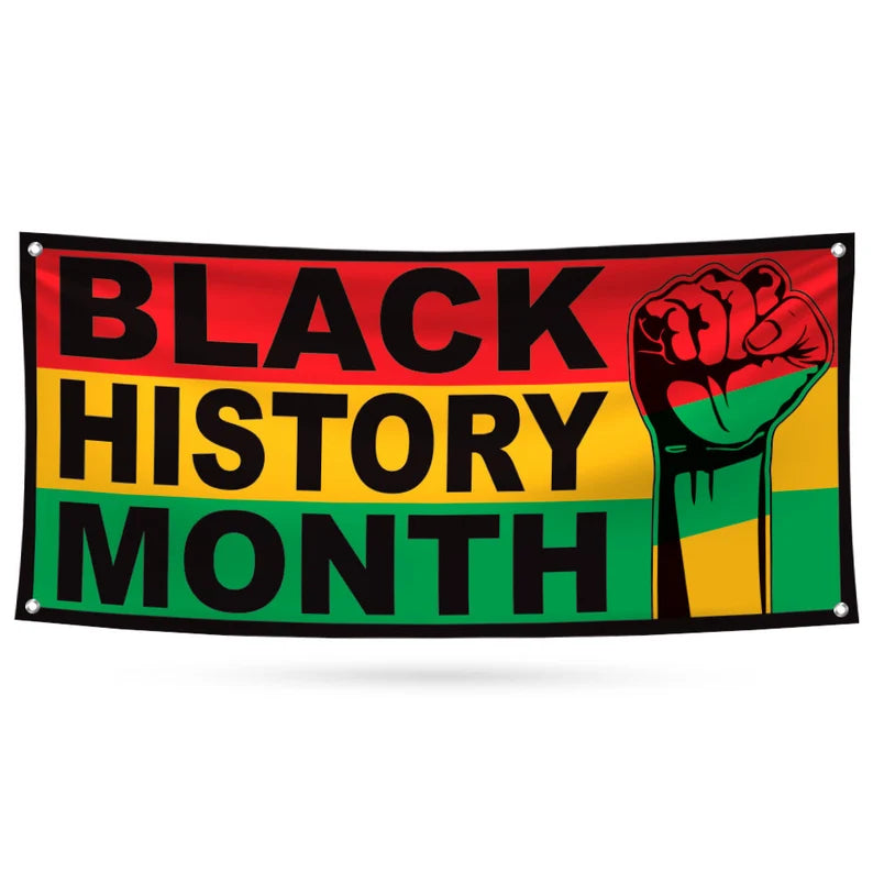 Black History Month Banner Sign