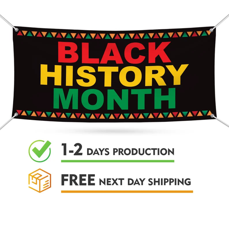 Black History Month Banner Sign