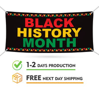 Black History Month Banner Sign