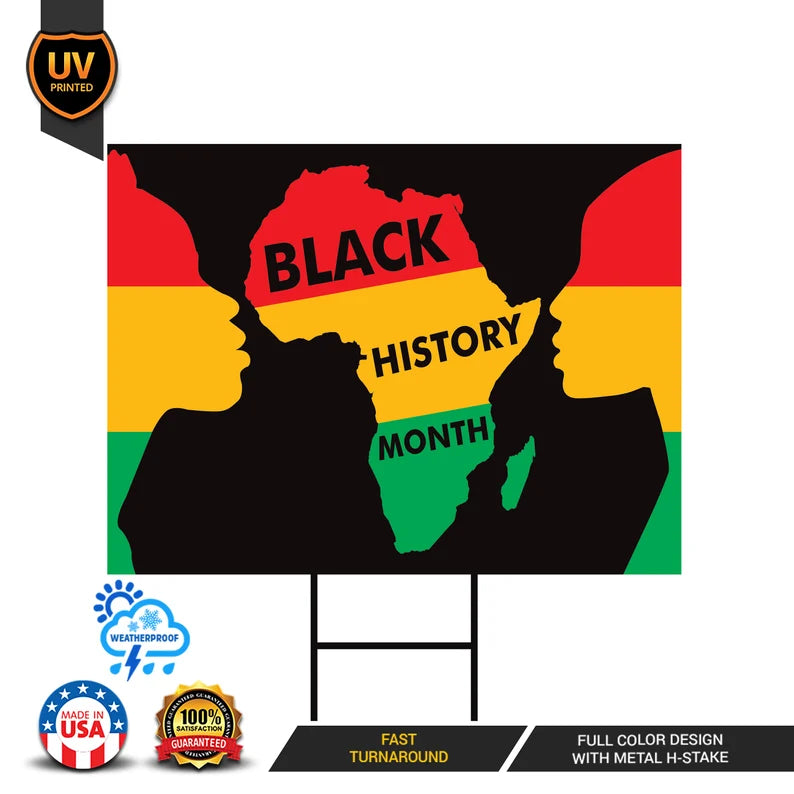 Black History Month Yard Sign