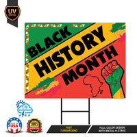 Black History Month Yard Sign