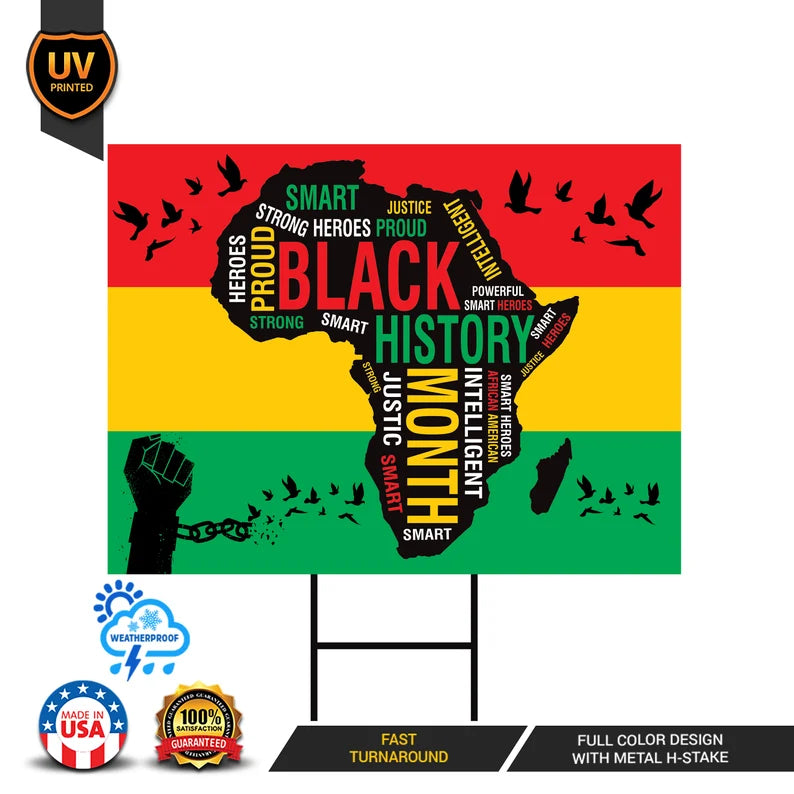 Black History Month Yard Sign