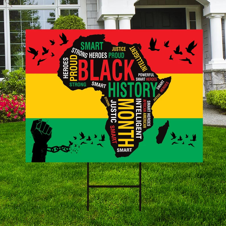 Black History Month Yard Sign