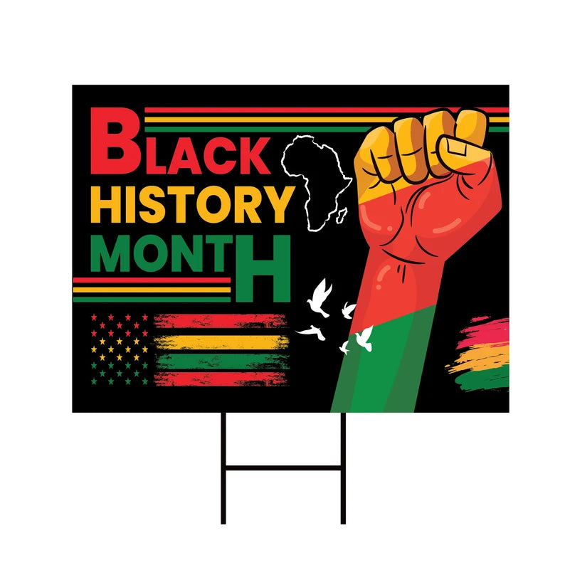 Black History Month Yard Sign