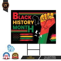 Black History Month Yard Sign