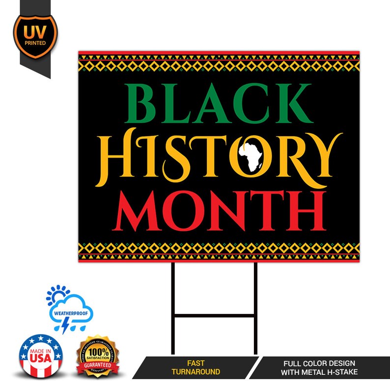 Black History Month Yard Sign