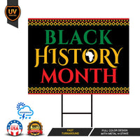 Black History Month Yard Sign