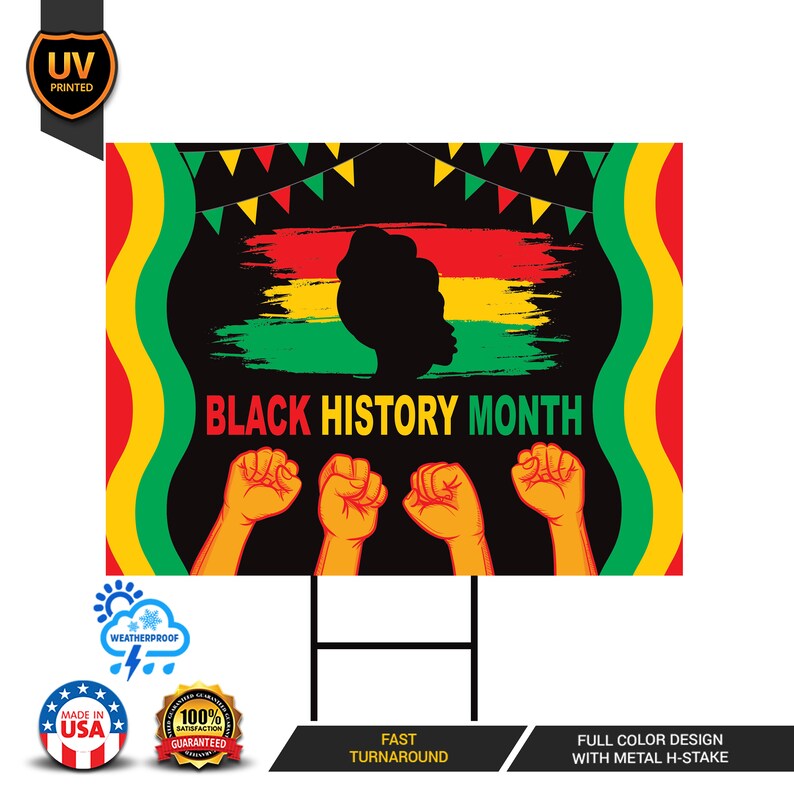 Black History Month Yard Sign