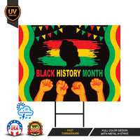 Black History Month Yard Sign