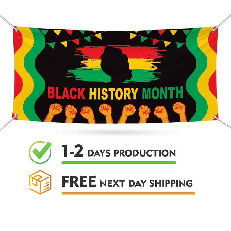 Black History Month Banner Sign