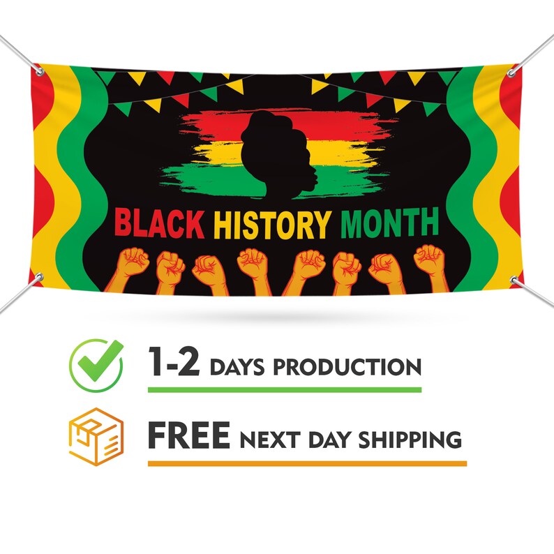 Black History Month Banner Sign