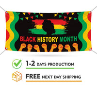Black History Month Banner Sign