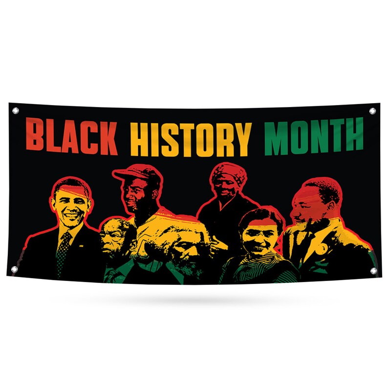 Black History Month Banner Sign