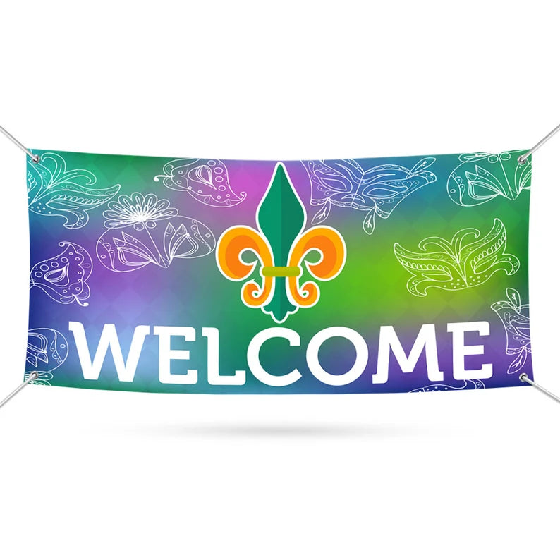 Mardi Gras 2024 Banner Sign