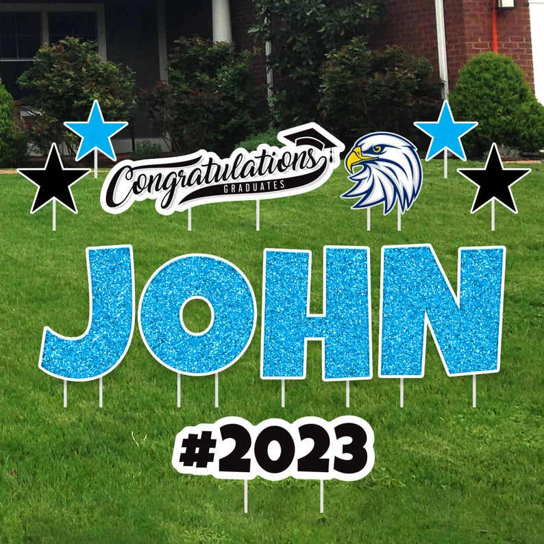 Personalized Graduation Yard Sign Letters