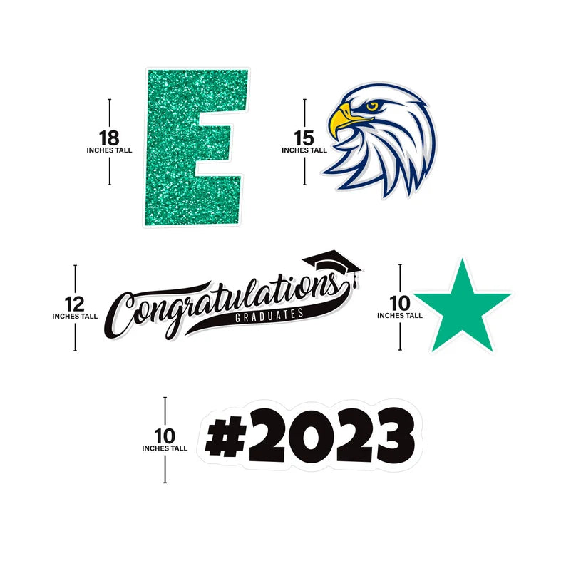 Personalized Graduation Yard Sign Letters