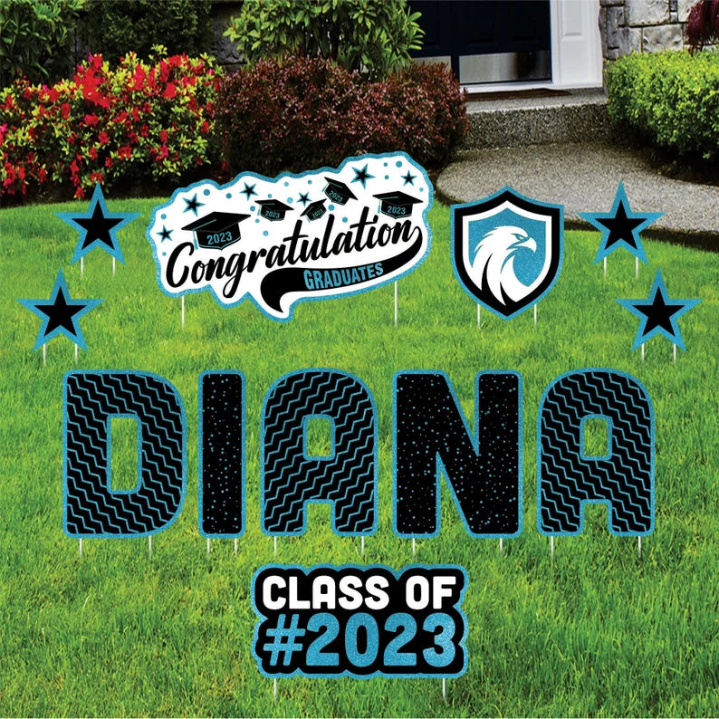 Personalized Graduation Yard Sign Letters