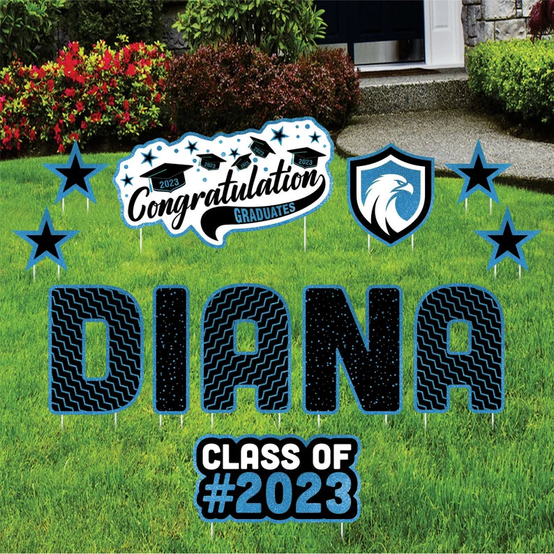 Personalized Graduation Yard Sign Letters