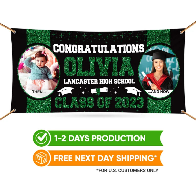 Graduation 2023 Personalized Photo Banner Sign