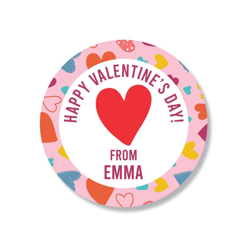 Personalized Valentine's Day Stickers – Voila Print Inc