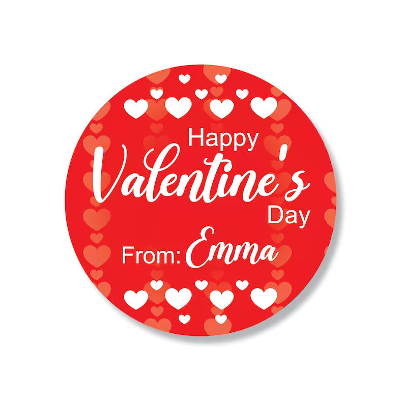 Personalized Valentine's Day Stickers