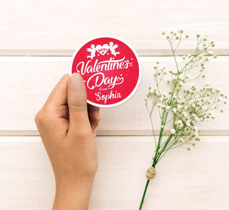 Personalized Valentine's Day Stickers