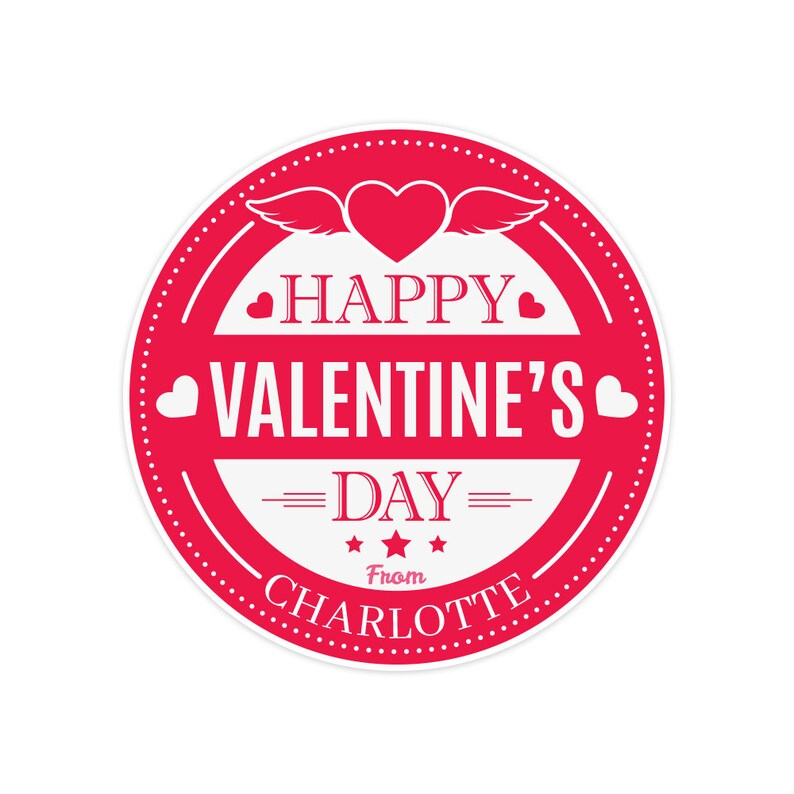 Personalized Valentine's Day Stickers