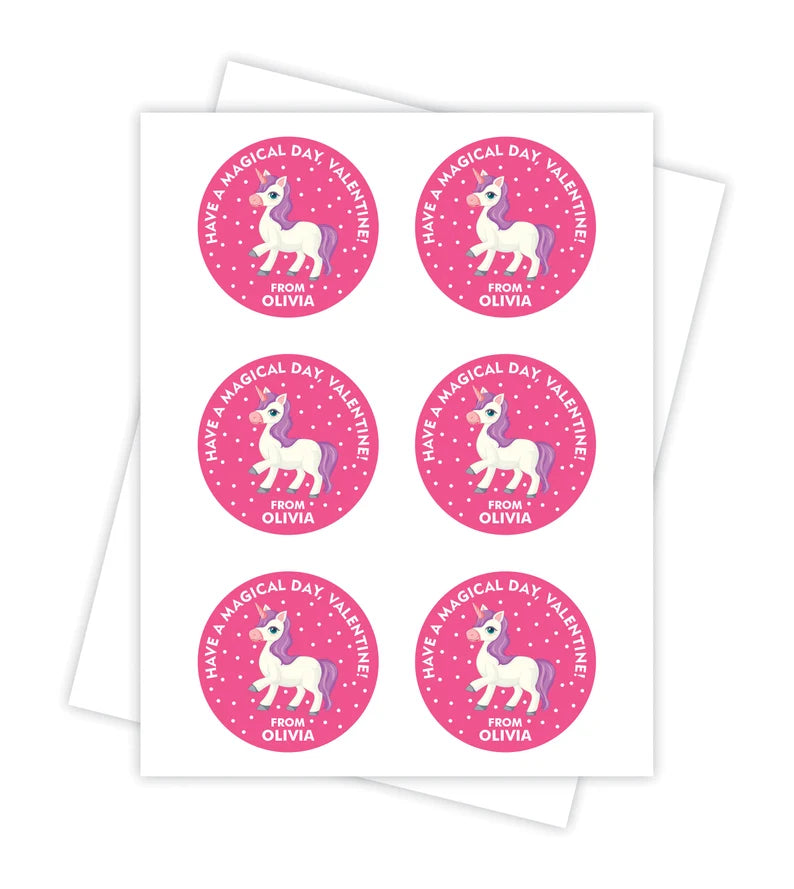 Personalized Valentine's Day Stickers