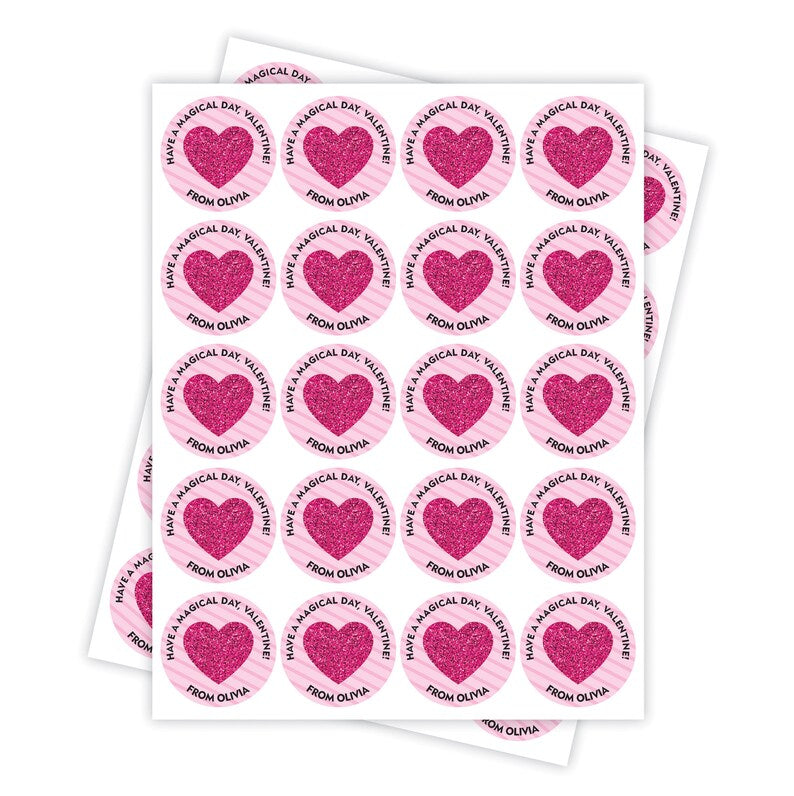 Personalized Valentine's Day Stickers